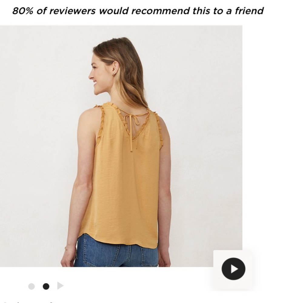 Lauren Conrad Ruffle Tank - Picture 2 of 6